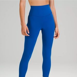 Cobalt blue Lululemon leggings